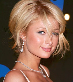 Paris Hilton Choppy Hairstyle 